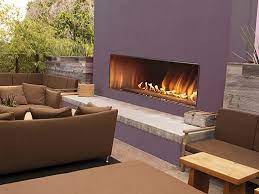 Outdoor Linear Gas Fireplace 60