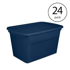 Lidded Stackable Storage Tote Container