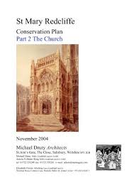 St Mary Redcliffe Conservation Plan