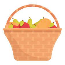 Fruits Basket Icon Cartoon And Flat