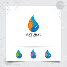 Oil Gas Logo Design Vector