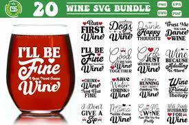 Wine Svg Bundle Wine Glass Sayings Svg