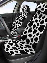 1pc Cow Print Car Seat Cover Shein