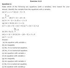 Class 6 Maths Chapter 11 Algebra Ex 11 5