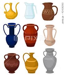 Flat Vector Set Of Various Jugs Glass