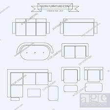 Sofa Furniture Outline Icon Stock