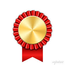 Award Ribbon Gold Icon Golden Red