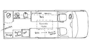 Van Conversion Floor Plans Camper Van