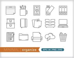 Organize Icons Office Icons Svg Ai Png