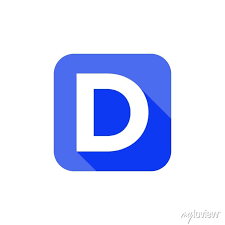 Alphabet Text Symbol Flat Icon D