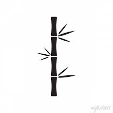 Simple Bamboo Stick Vector Icon Wall