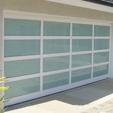 Clear Frosted Glass Alumium Garage Door
