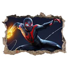 Stickers 3d Spider Man Miles Mes