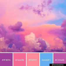 Cotton Candy Skies Pink Blue Purple