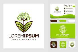 Tree Icon Elements Green Garden Logo