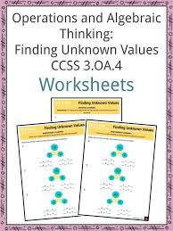 Finding Unknown Values Ccss 3 Oa 4