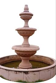 5ft Polished Sandstone Fountain For Garden
