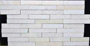 White Modern Stacked Stone Wall