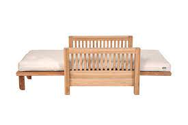 Single Seater Oak Wood Sofa Bed Futon