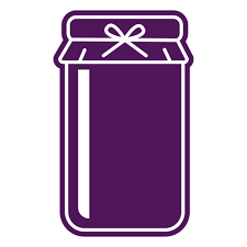 Purple Homemade Jam Container Png Svg