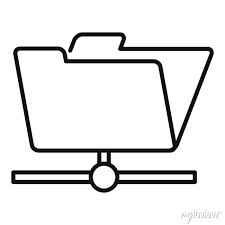 Storage File Folder Icon Outline