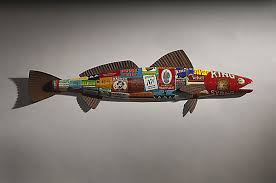 Sea Bass By Paul Sumner Metal Wall Art