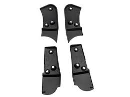 1978 1982 Black Seat Hinge Covers Set