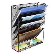 5 Pockets Mesh Wall File Holder Hanging