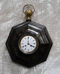 Antique French Wall Clock From Tolewear