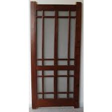 Teak Swing Polished Wooden Jali Door