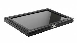 Pin Display Case Matte Black Glass