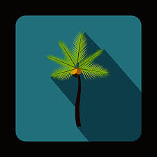 Blue Palm Tree Vector Art Png Images