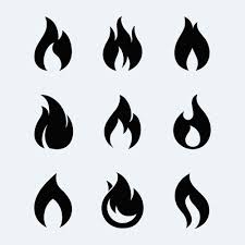 Fire Transpa Icon Vector Images