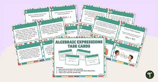 Algebraic Expressions Task Cards