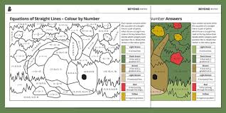Equations Of Straight Lines Colour