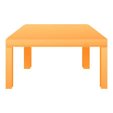 Vector Wood Table Icon Cartoon