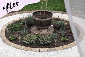 Patio Into A Circular Flower Bed