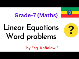 15 Linear Equations Word Problems