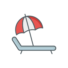 Deck Chair Dinosoft Lineal Color Icon