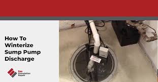 How To Winterize Sump Pump Discharge