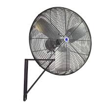 Black Oscillating Wall Mounted Fan