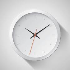 Clock Icon In Realistic Style Timer On
