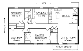 House Blueprints Rectangle House Plans