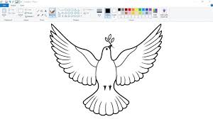 How To Draw Beautiful Bird Logo In Ms