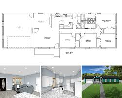 Four Bedroom Two Bathroom House Plans