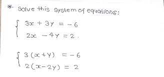 Solve This System Of Equations Give