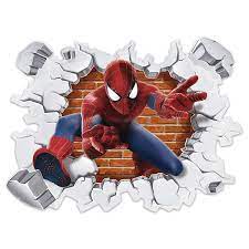 Kids Wall Sticker Wall Hole Spiderman