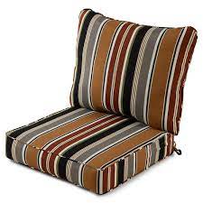 Greendale Home Fashions Deep Seat Cushion Set Brick Stripe