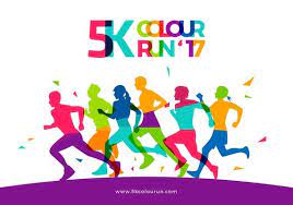 Color Run Vector Art Icons And