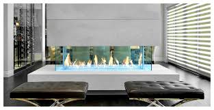 Davinci Island Linear Gas Fireplace